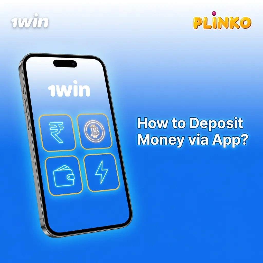 Mobile app deposit screen showing step-by-step process to fund Plinko gaming account with payment options
